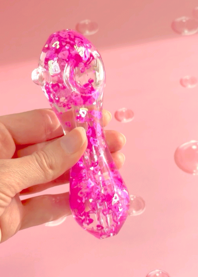 heart glitter pipe