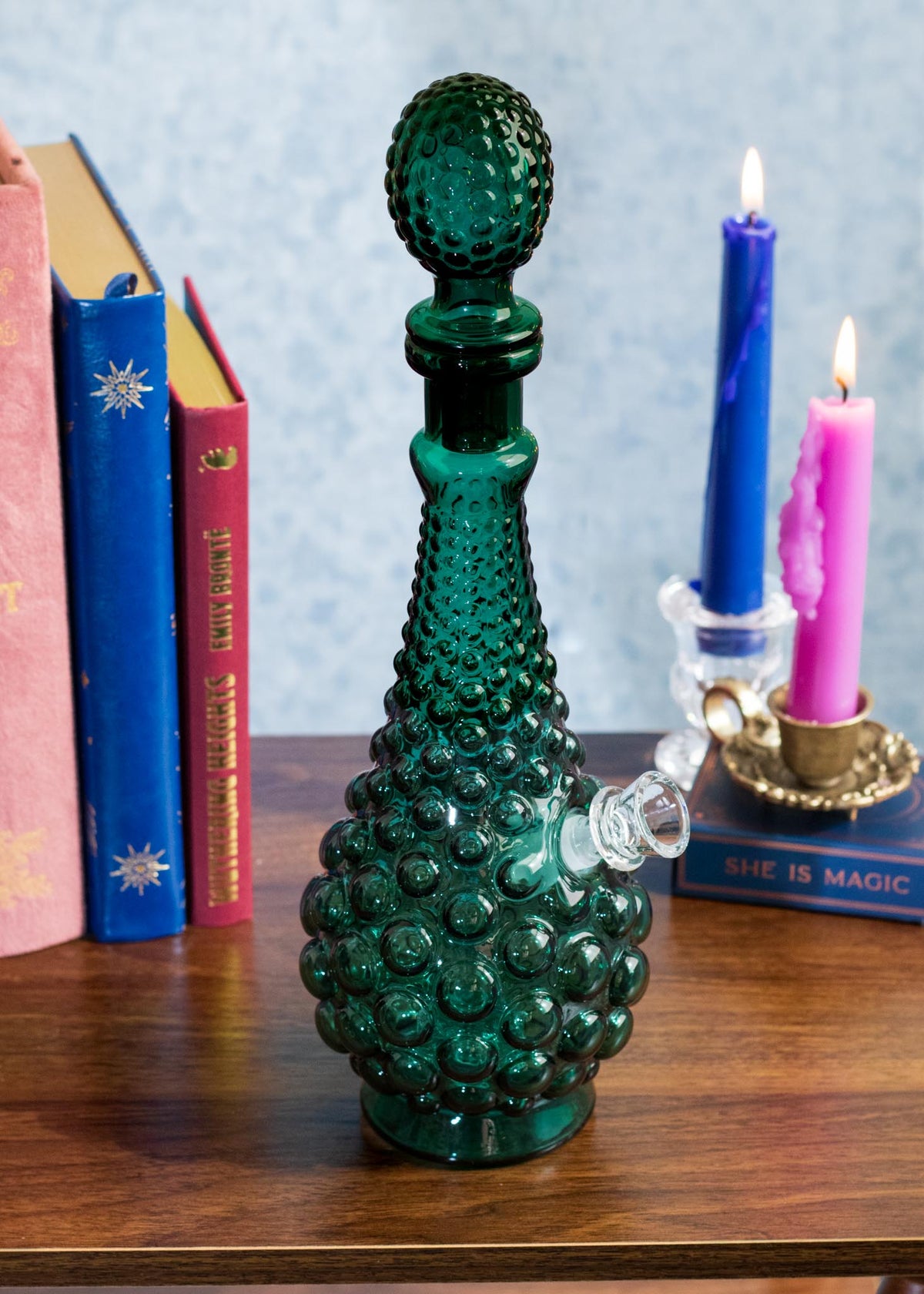 HOBNAIL VASE BONG - TURQUOISE