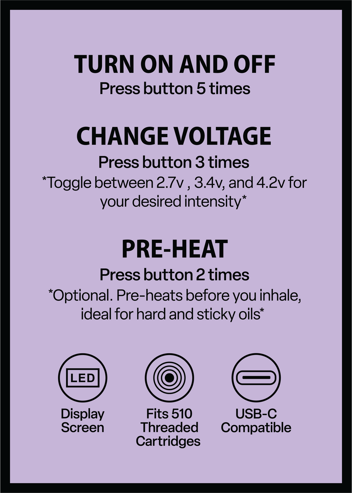 infographic for 510 battery