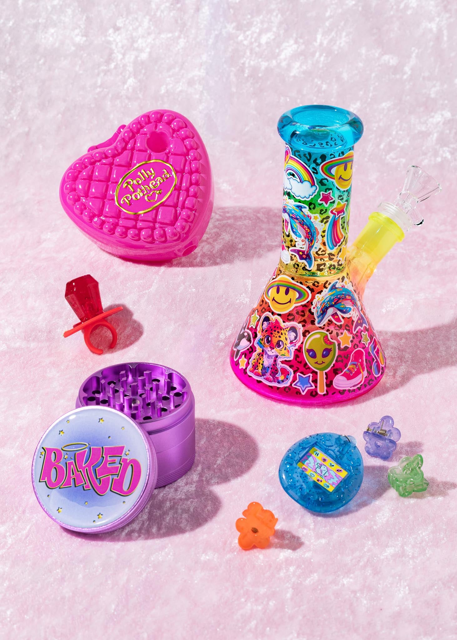 RAINBOW ANIMALS BONG 6"