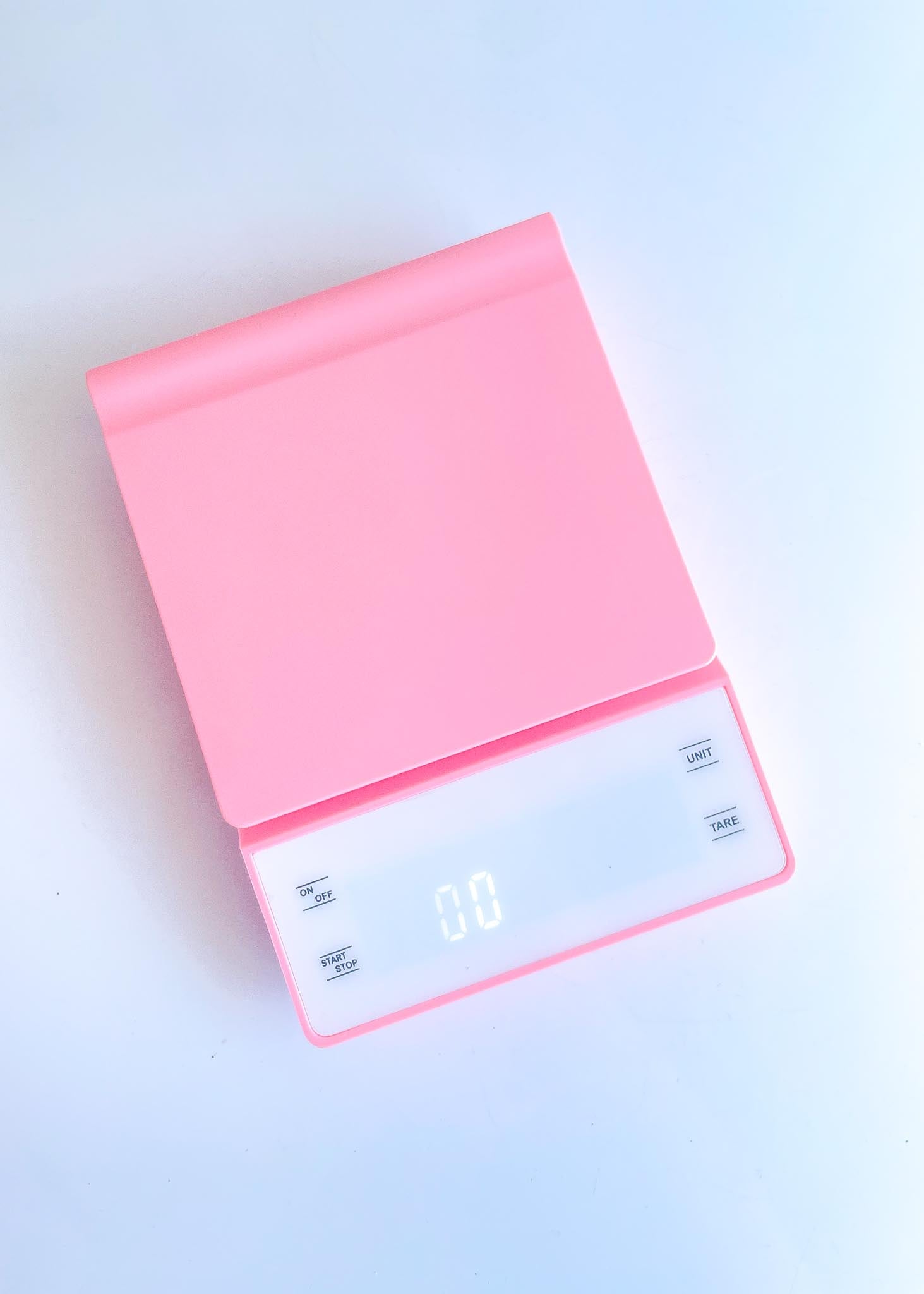 pink kitchen scale