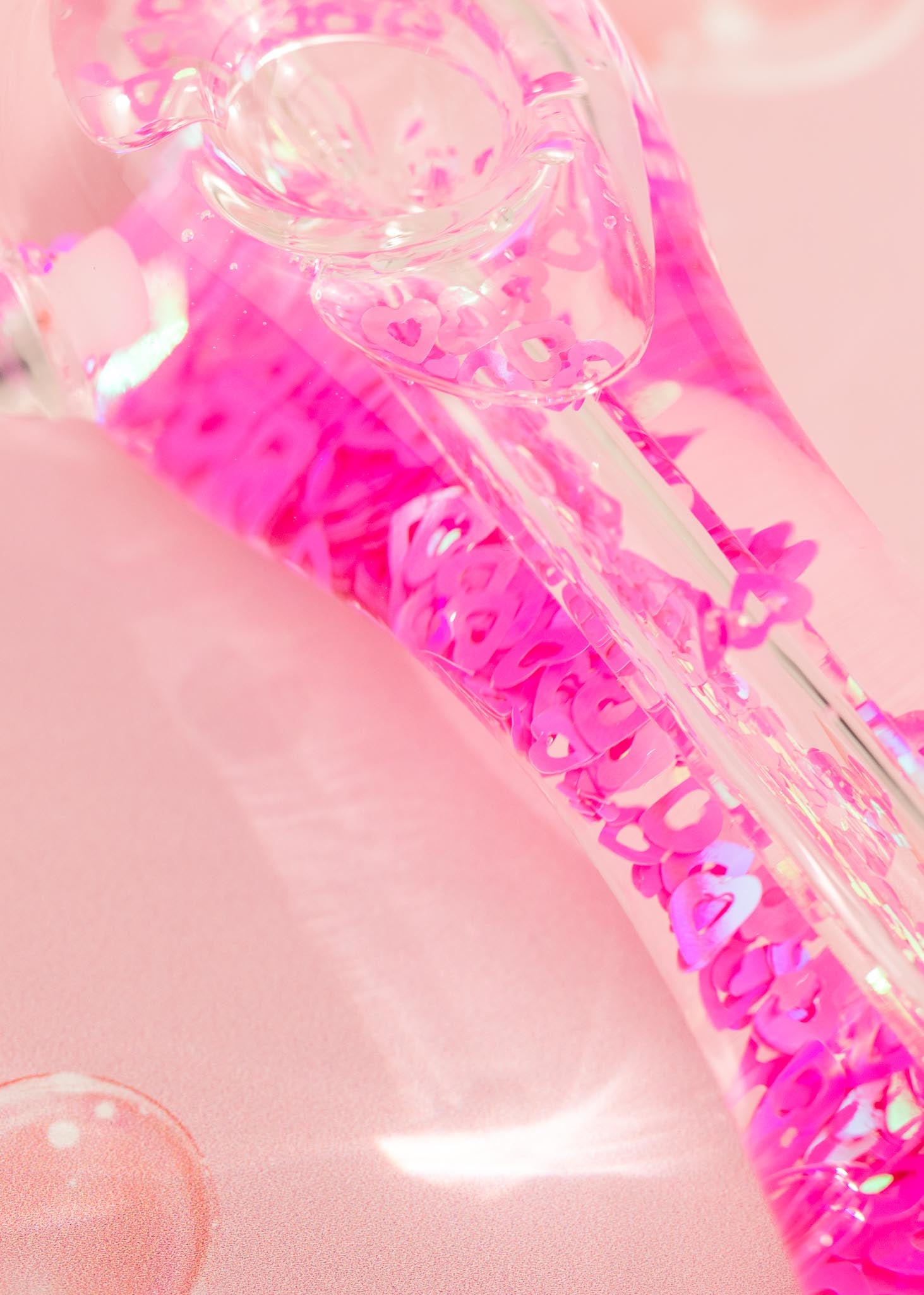heart glitter pipe