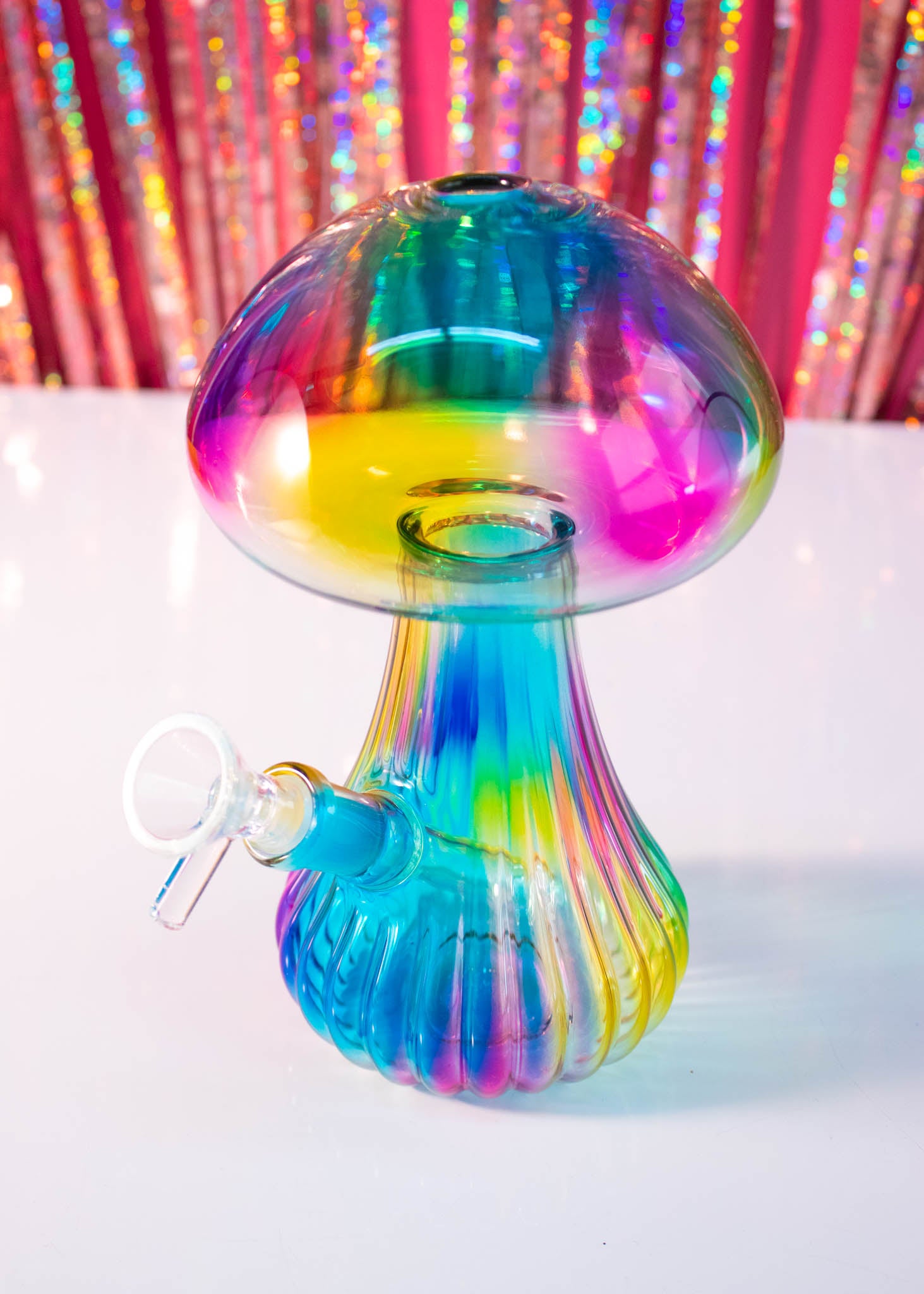 tie dye mushroom bong