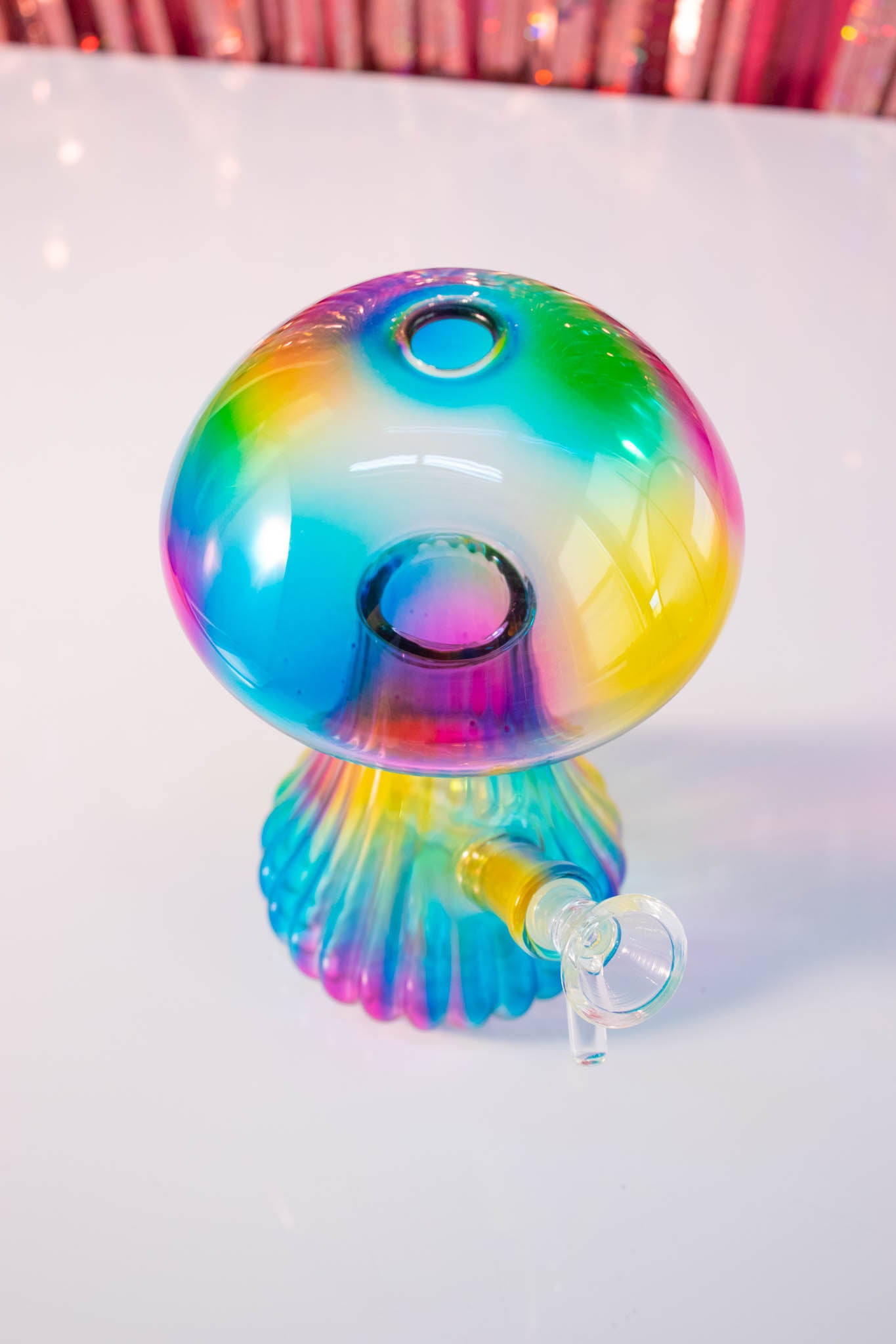 tie dye mushroom bong