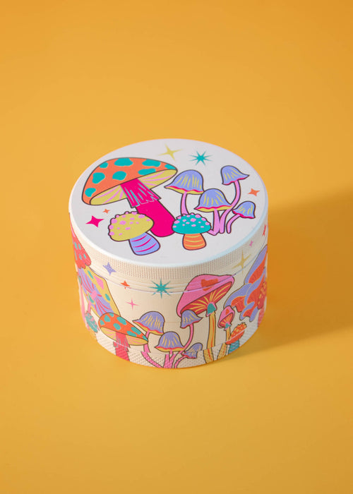 colorful mushroom grinder