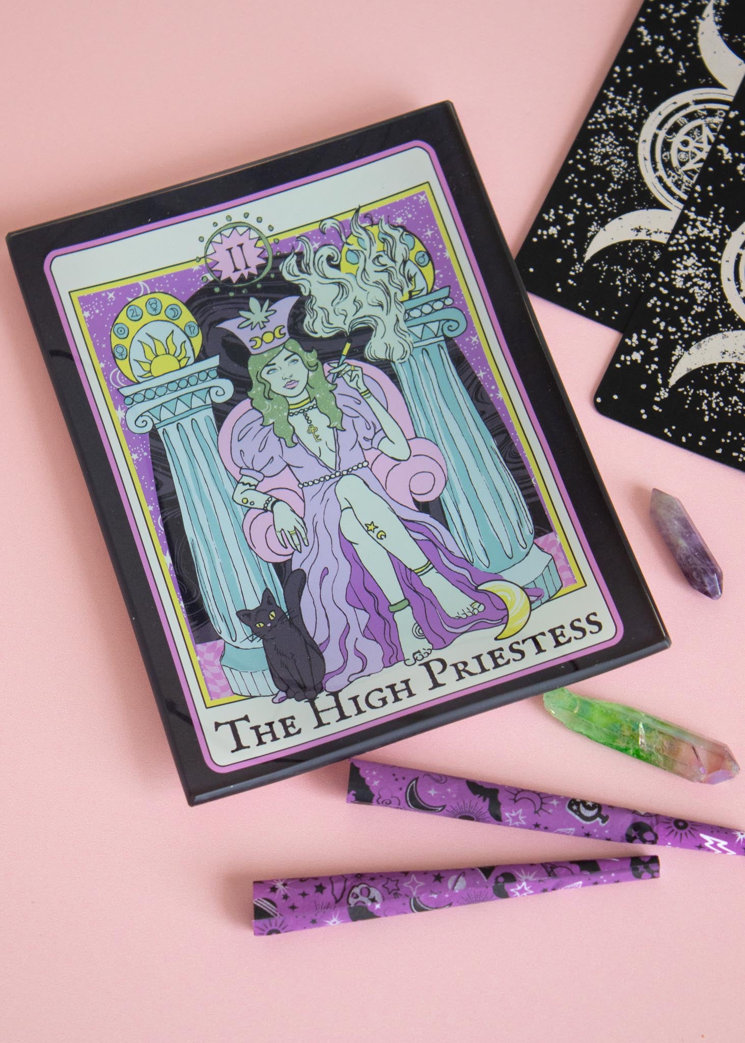 high priestess tarot unbreakable rolling tray