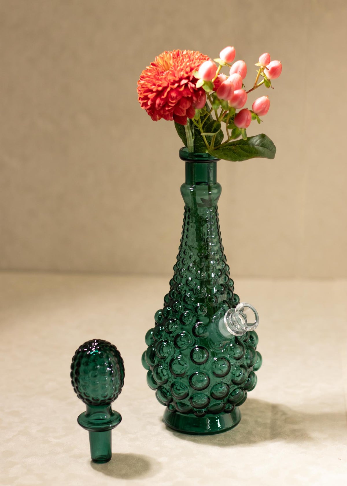 HOBNAIL VASE BONG - TURQUOISE