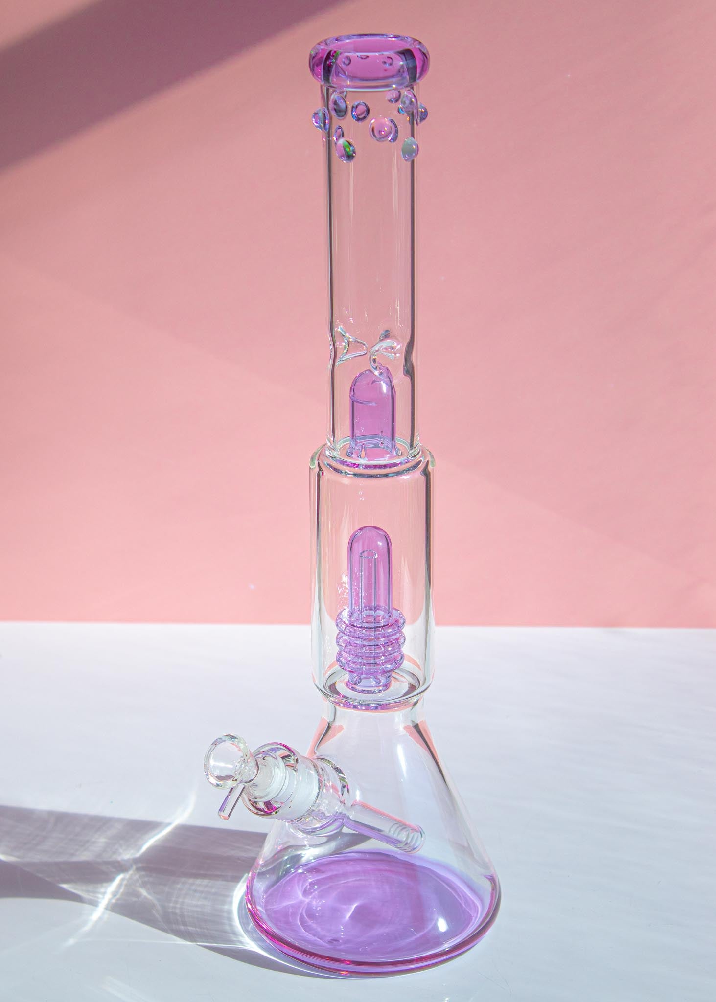 LAVENDER DAZZLE TRIPLE-PERC BONG