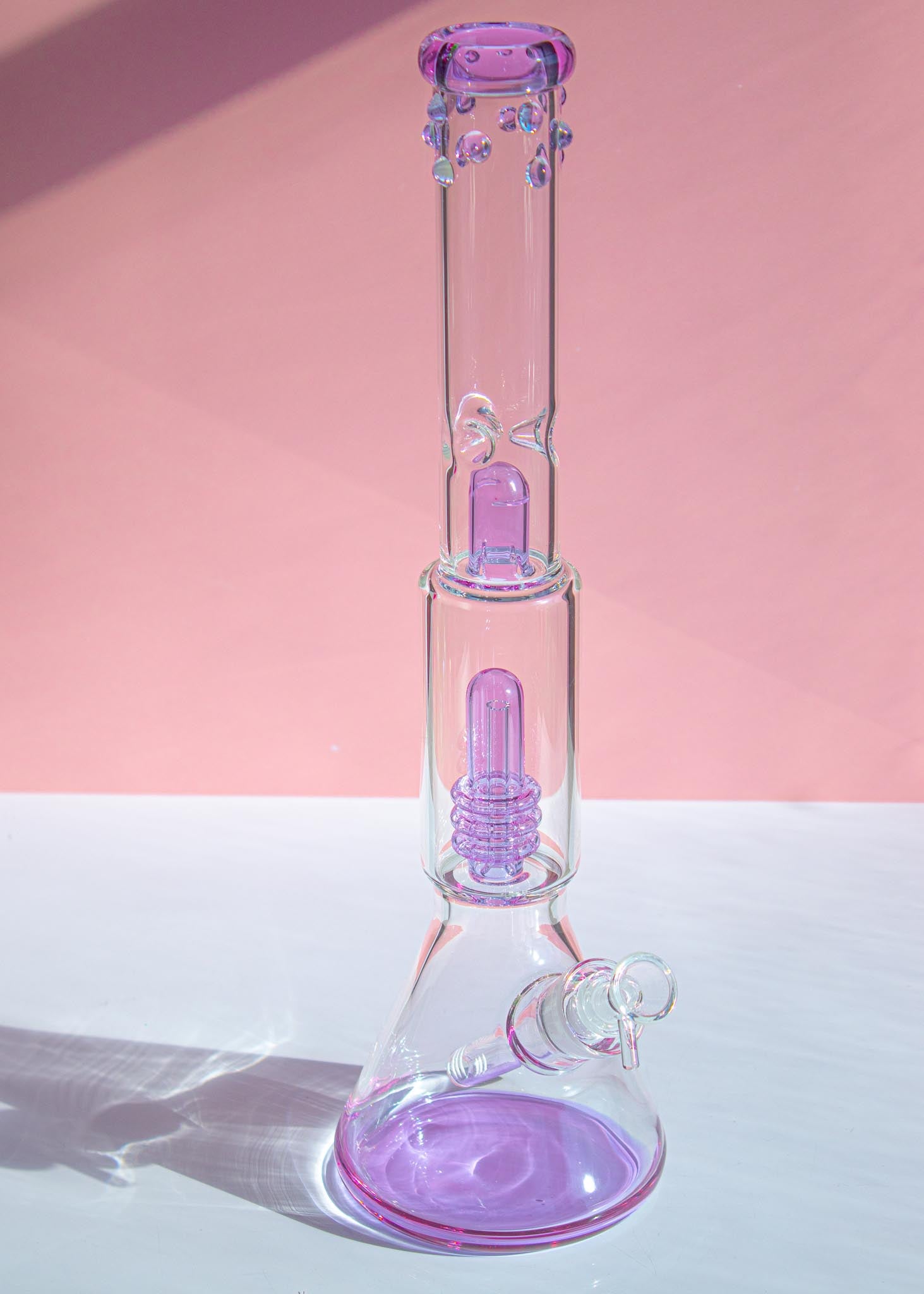 LAVENDER DAZZLE TRIPLE-PERC BONG