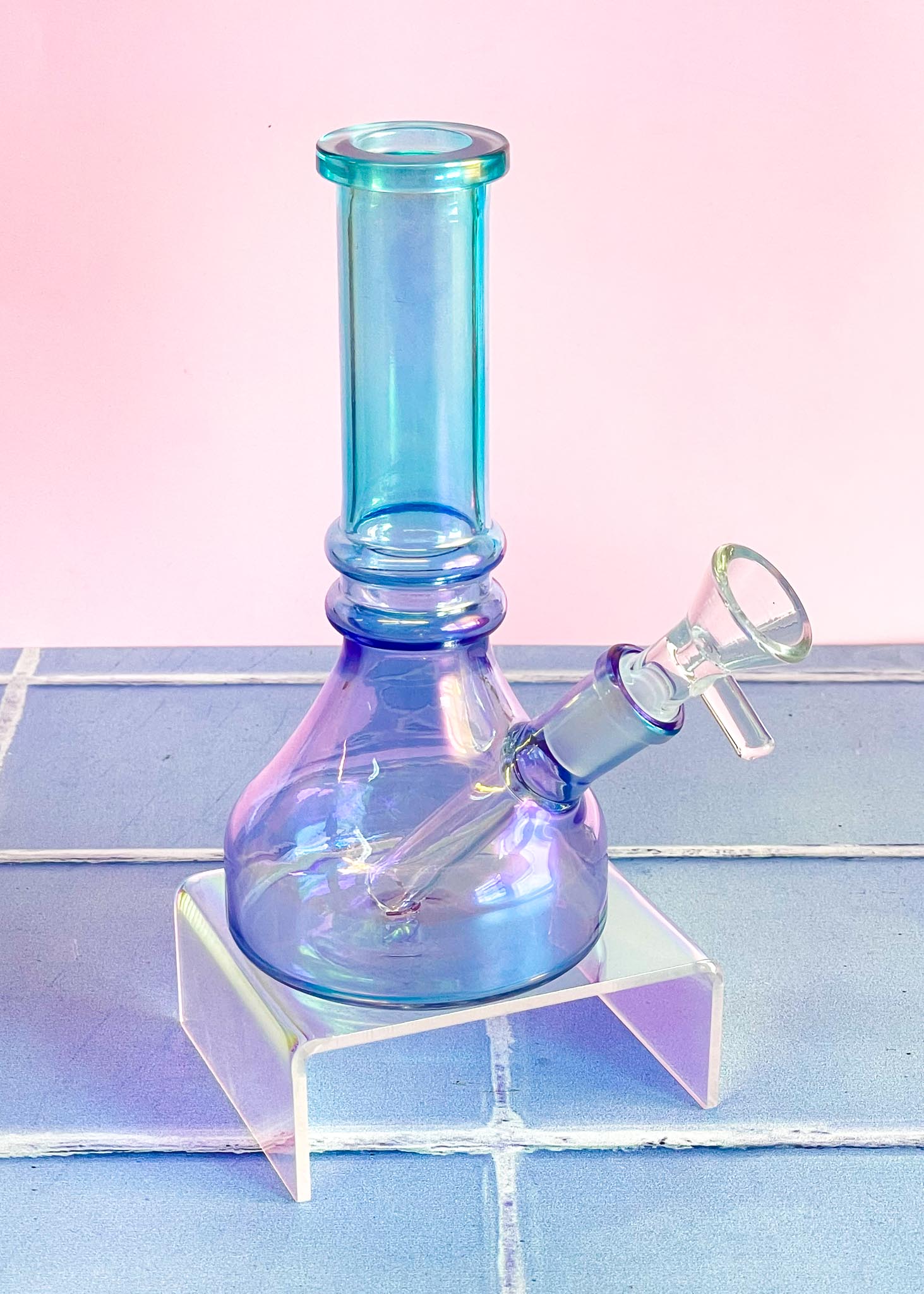 mini iridescent bong