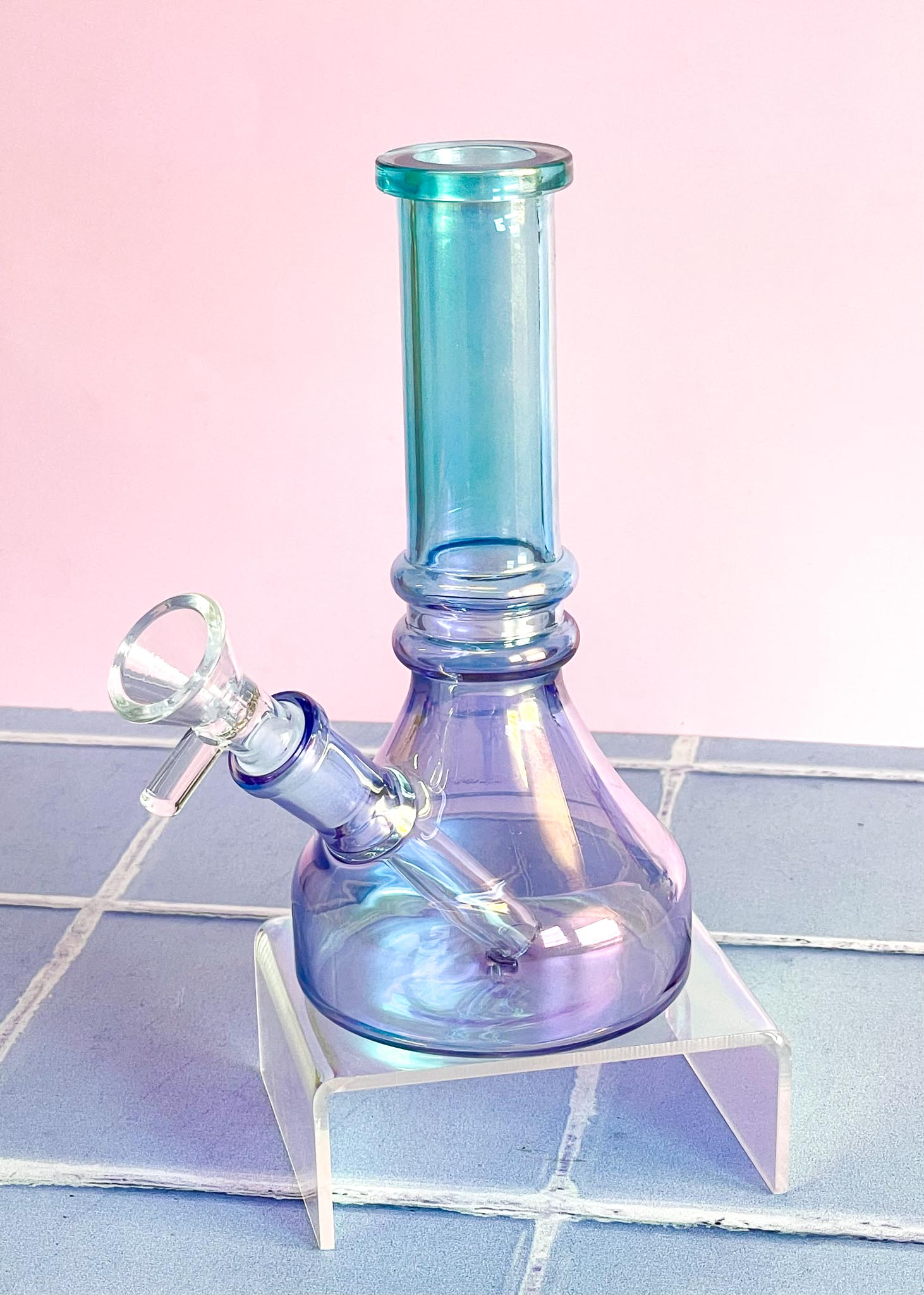 mini iridescent bong