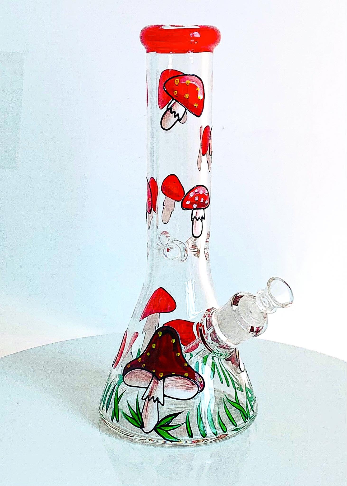 HANDPAINTED MUSHROOM BONG