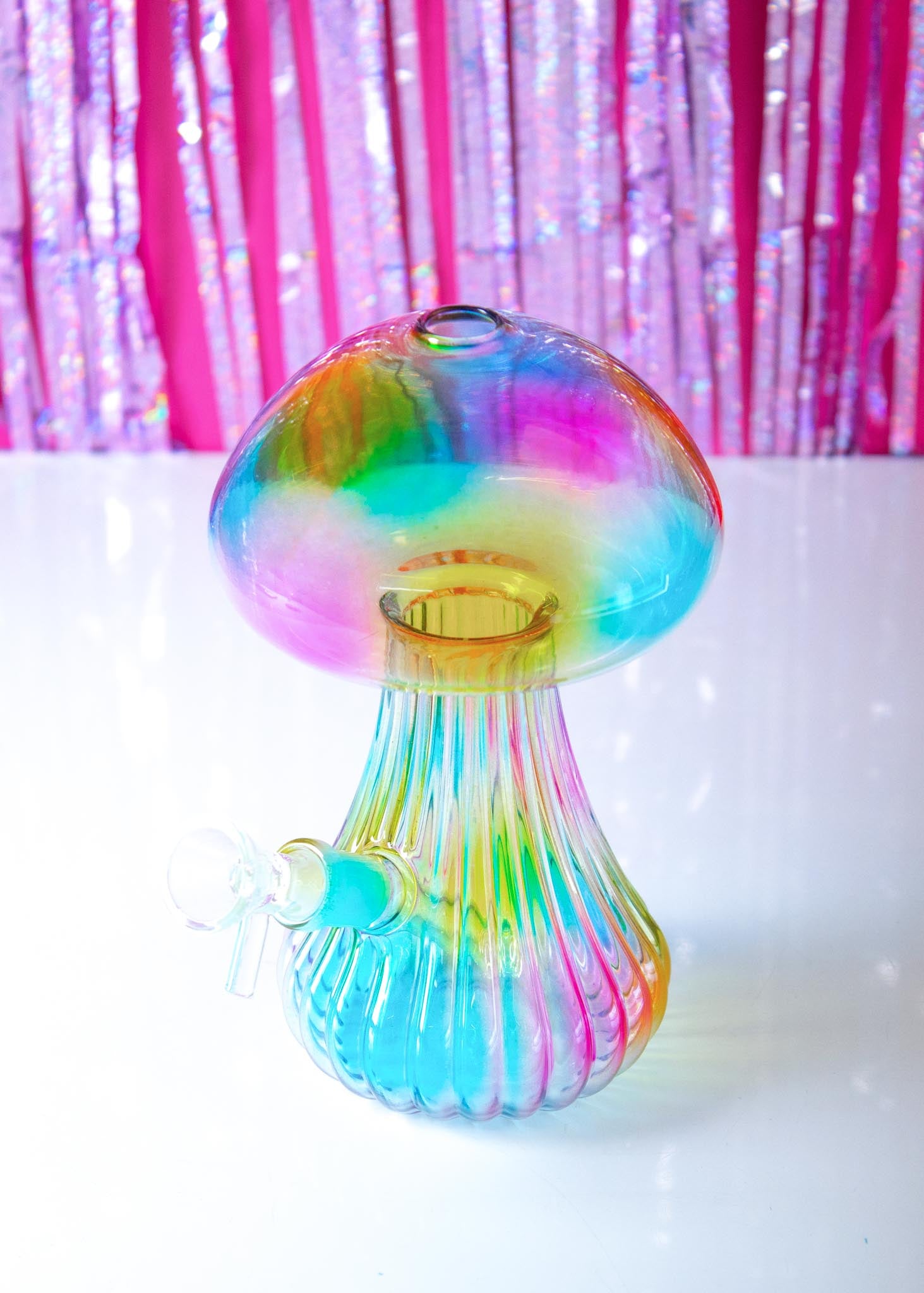 tie dye mushroom bong