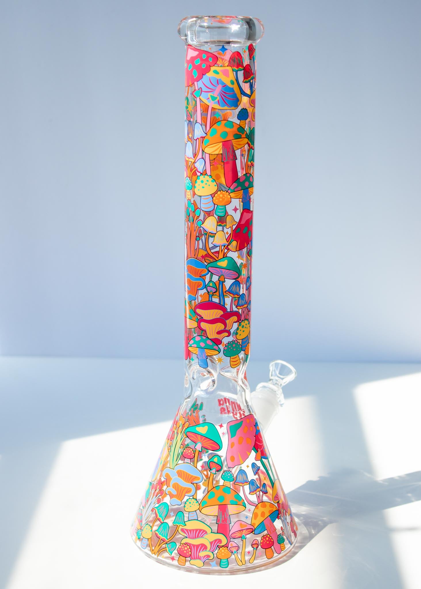 16" COLORFUL MUSHROOM BONG