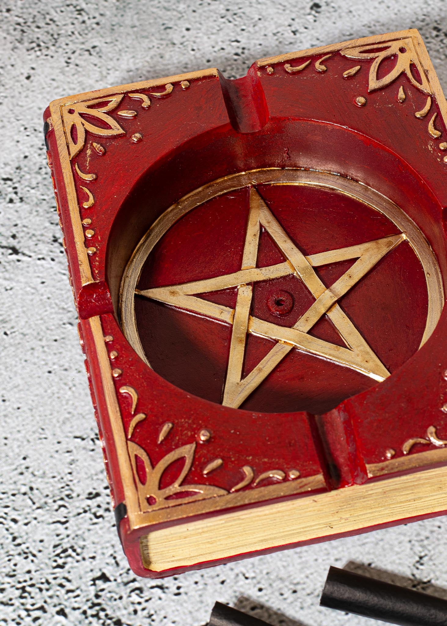 SPELL BOOK ASHTRAY + INCENSE HOLDER