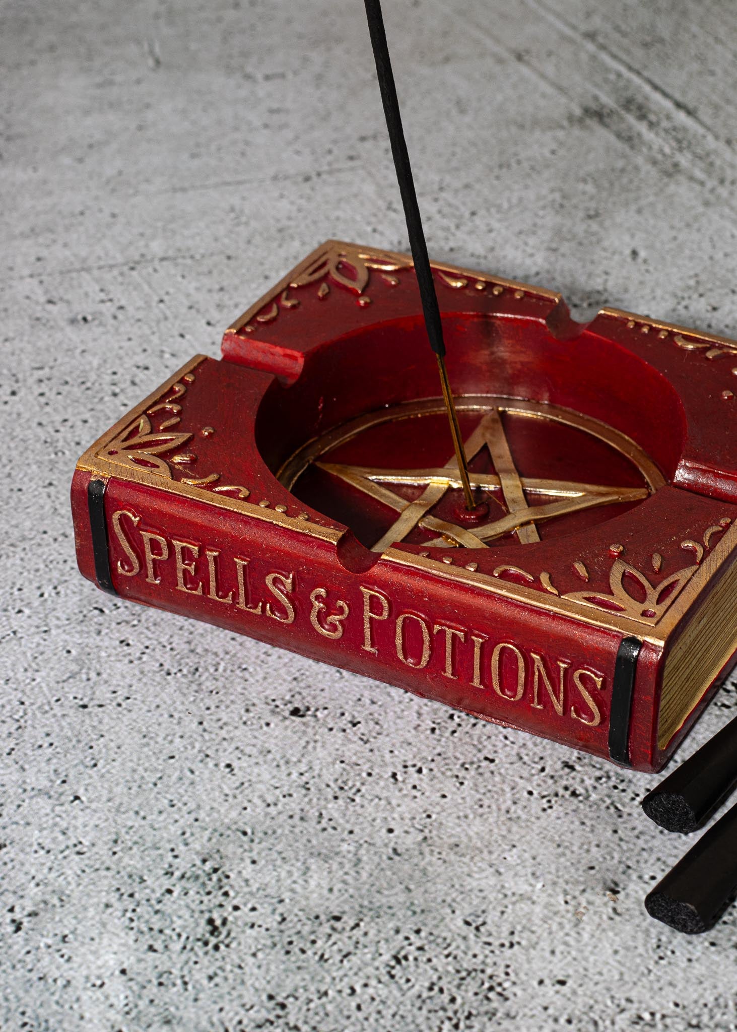 SPELL BOOK ASHTRAY + INCENSE HOLDER