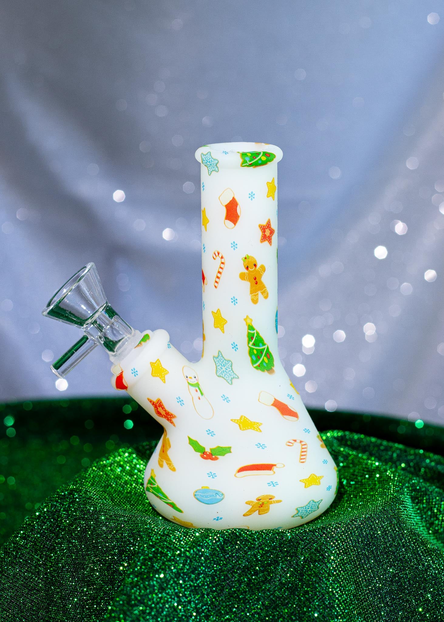 XMAS COOKIE UNBREAKABLE BONG (glow in the dark)