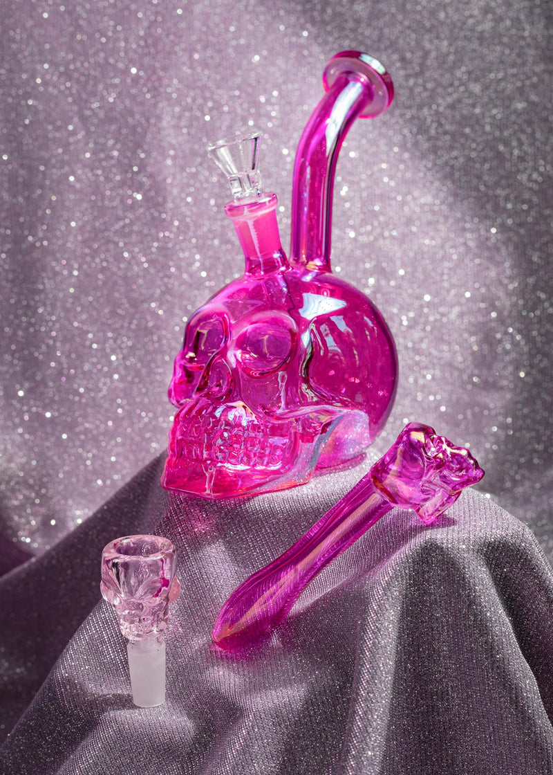 pink skull smoking accessories