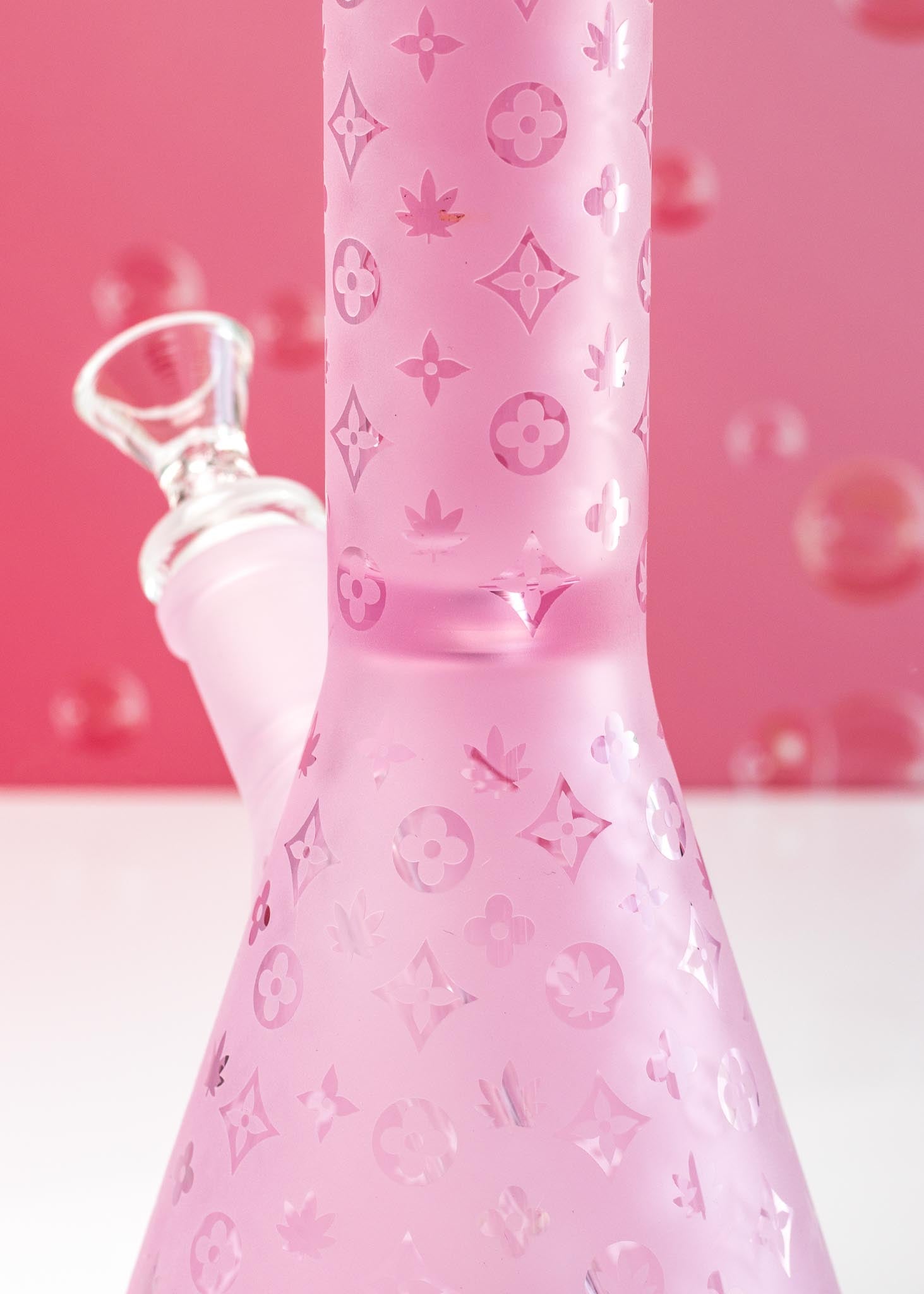 PINK DESIGNER BONG 10"
