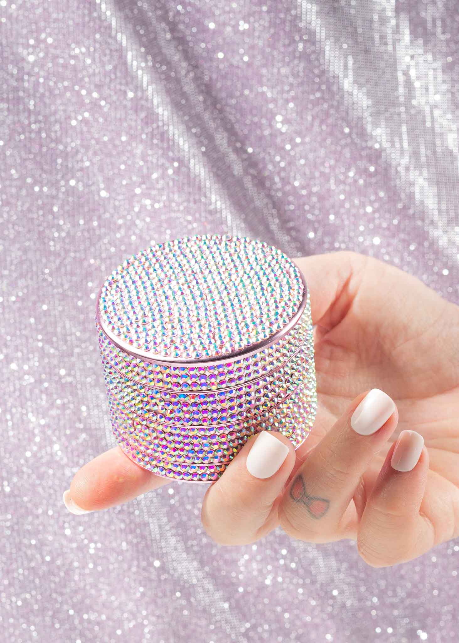 grinder with rhinestones