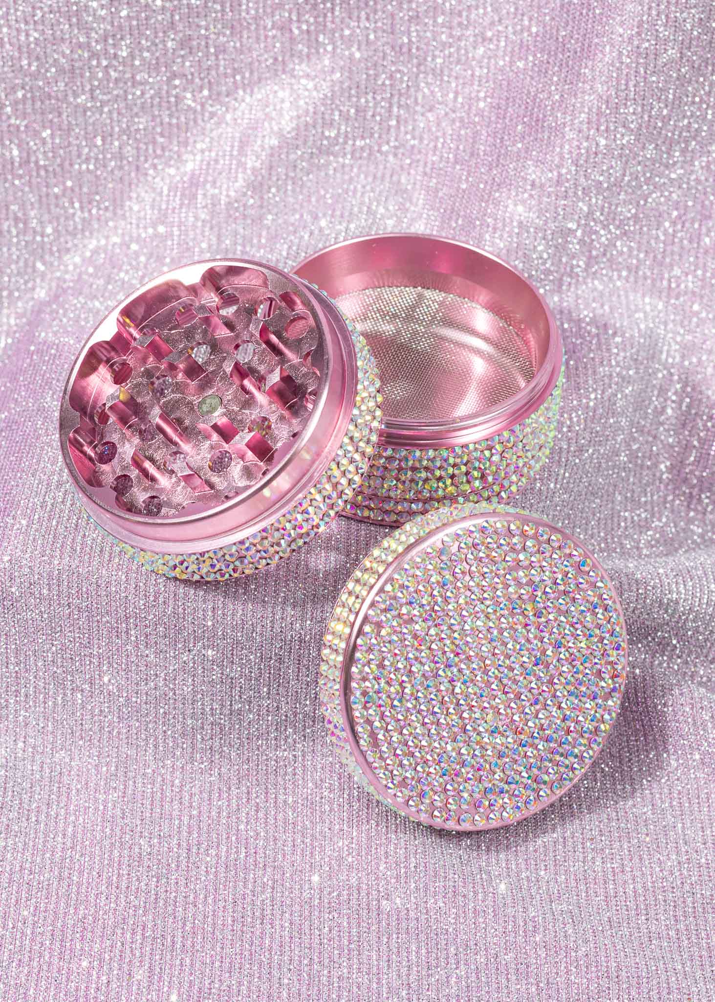 rhinestone pink grinder