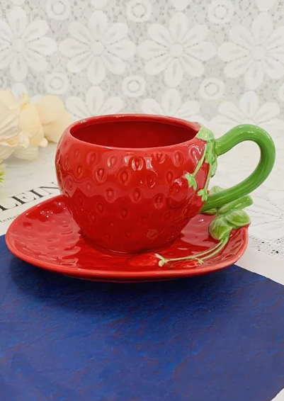 STRAWBERRY CUP & SAUCER SET