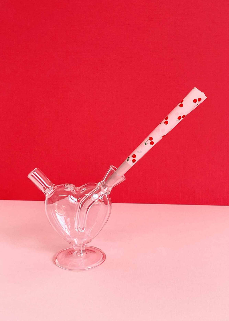 PINK HEART MINI-JOINT BUBBLER – Canna Style
