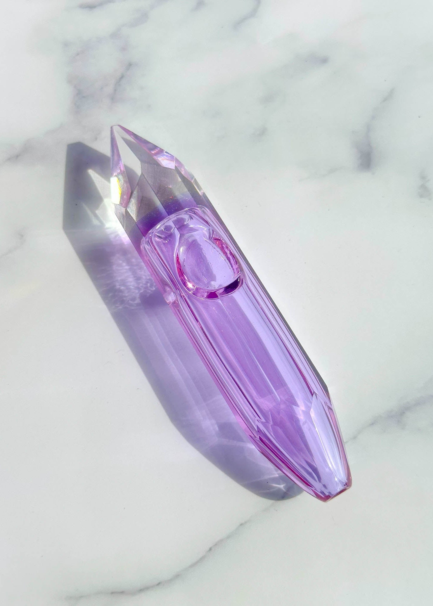 purple crystal pipe