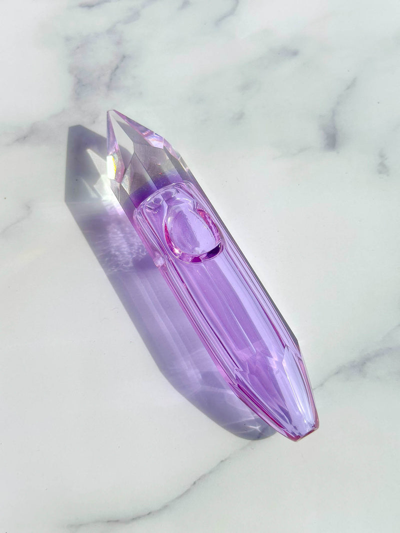 purple crystal pipe