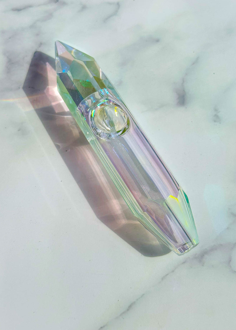 iridescent crystal pipe