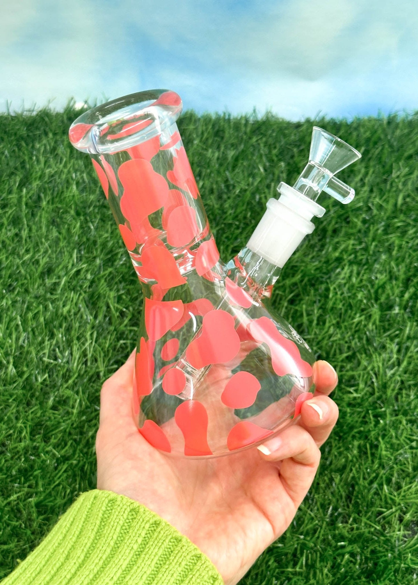 mini pink cow bong