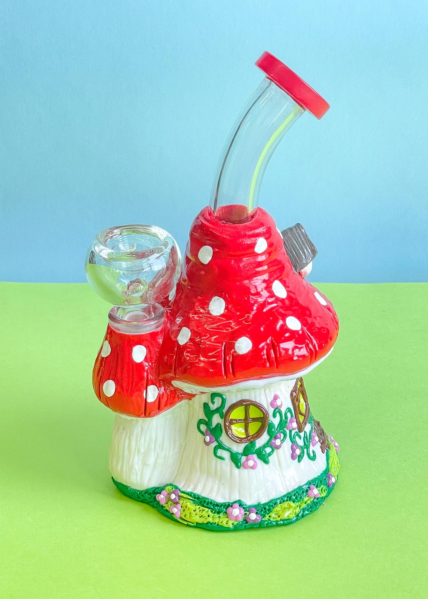 mushroom house water pipe