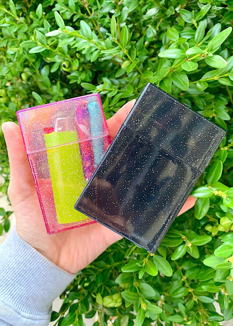 glitter cigarette cases