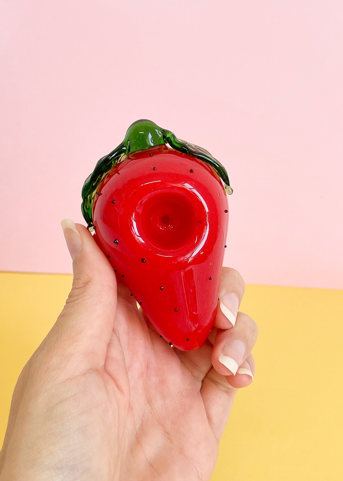 strawberry glass pipe