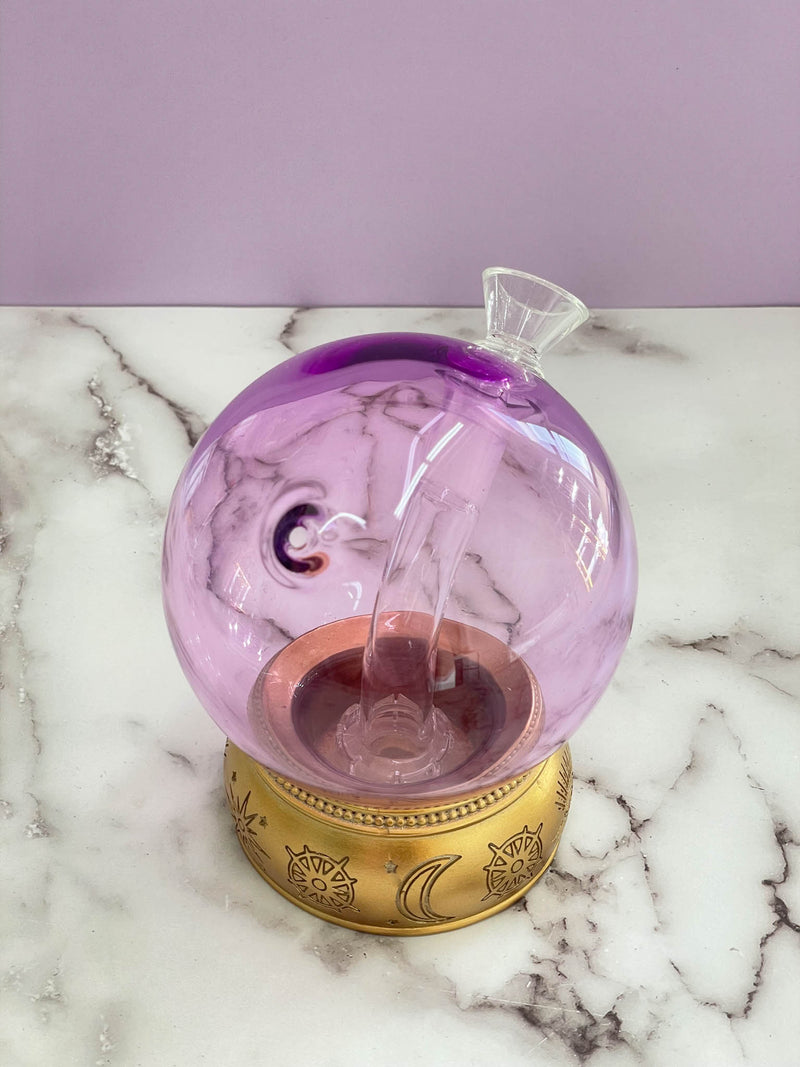 purple crystal ball bong