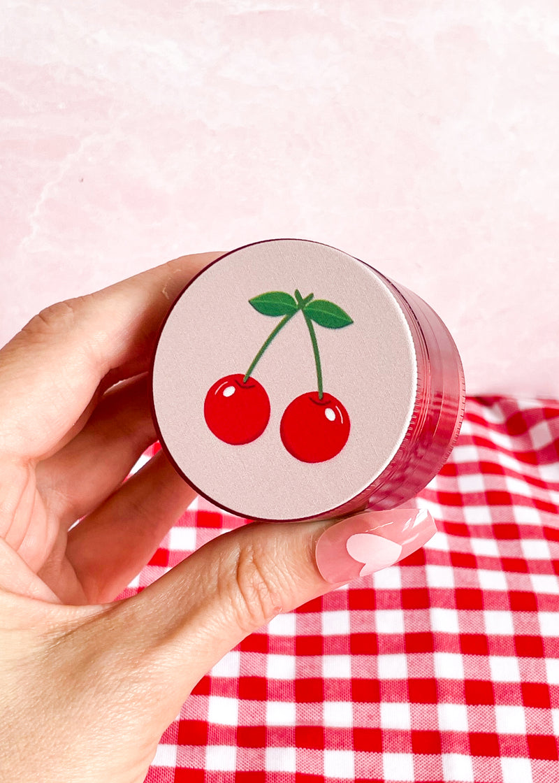 Cherry printed grinder cute girly smoking accessories