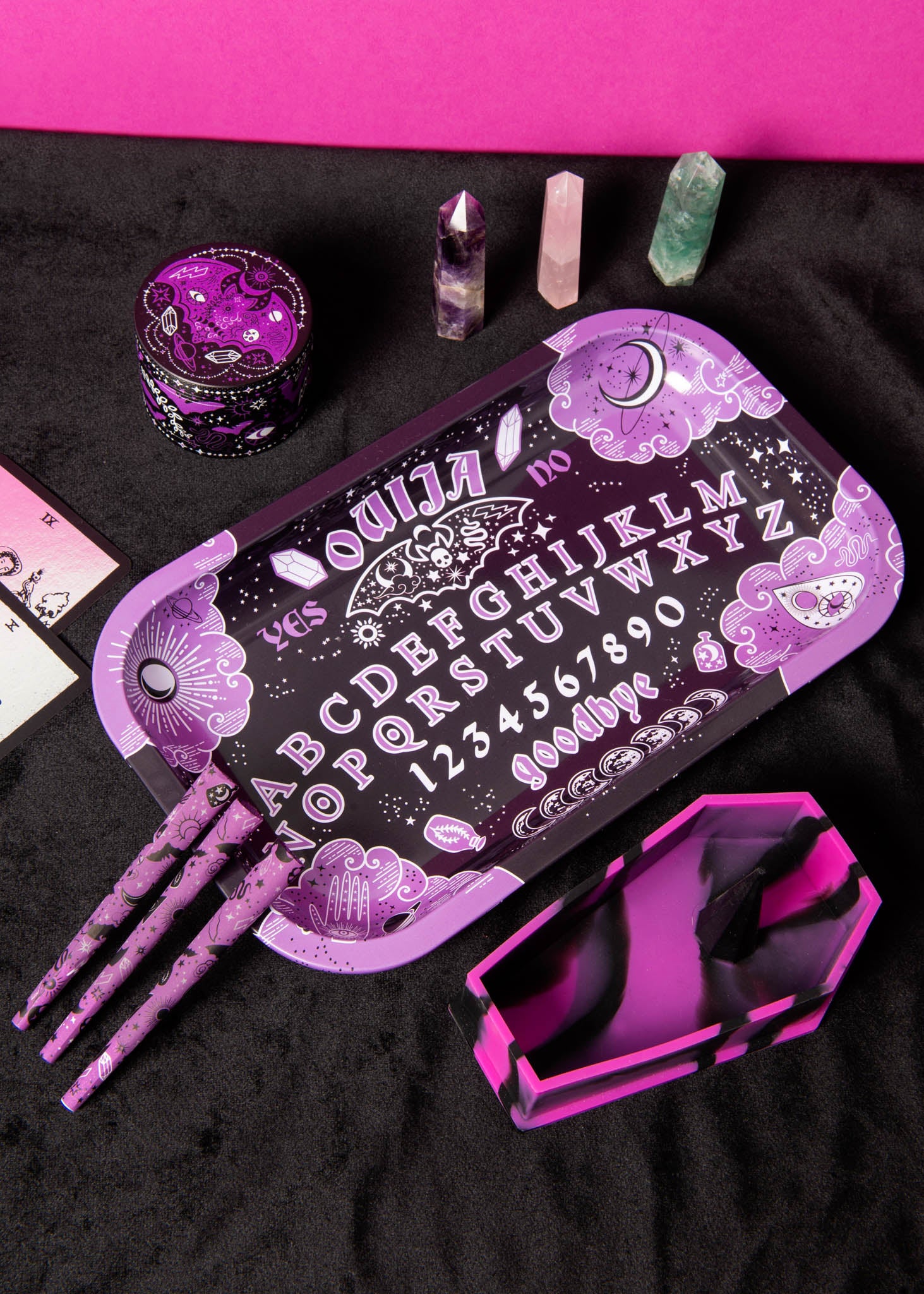 ouija board rolling tray