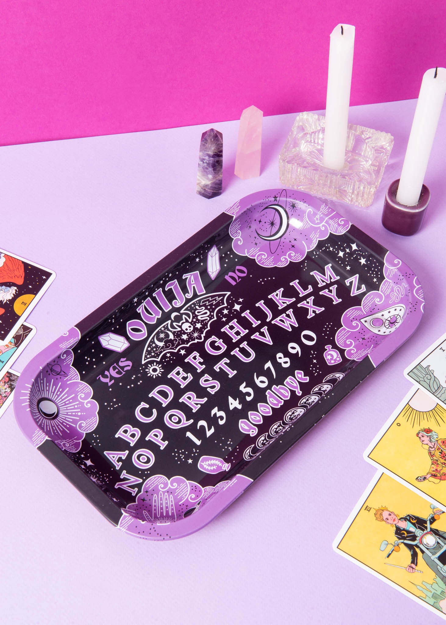 ouija board rolling tray