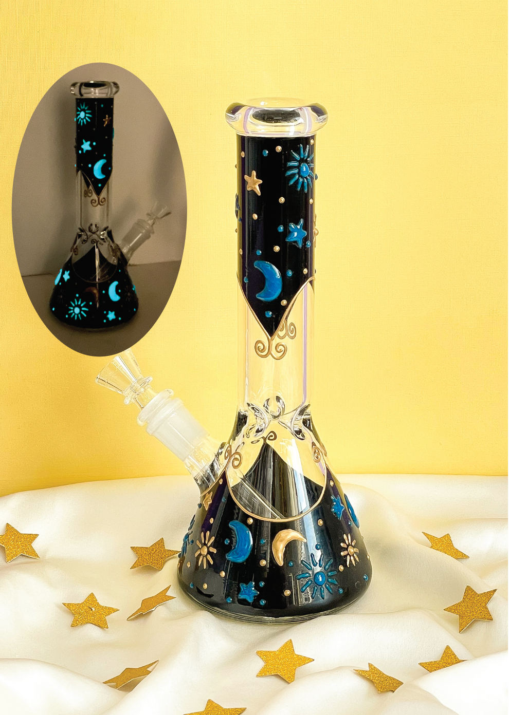 moon and stars bong