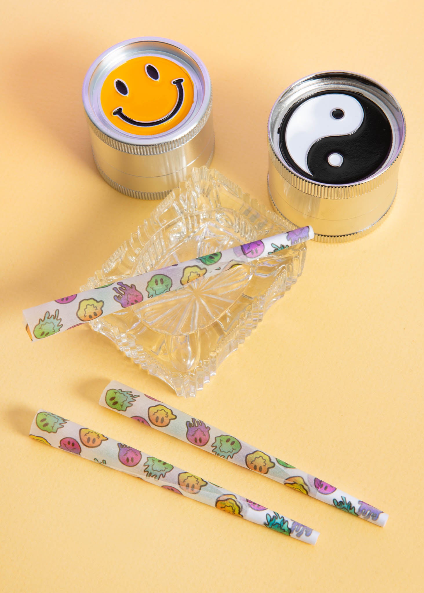 smiley face pre roll cones